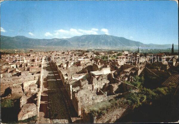 Pompei Panorama Scavi Ausgrabungen Ruinenstätt