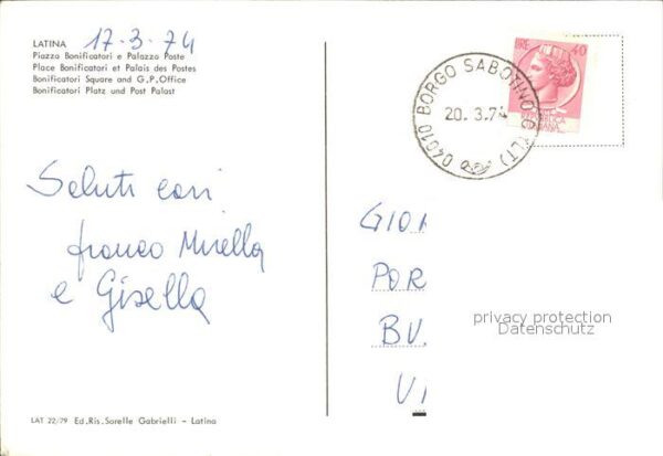 Latina Piazza Bonificatori e Palazzo Poste – Bild 2
