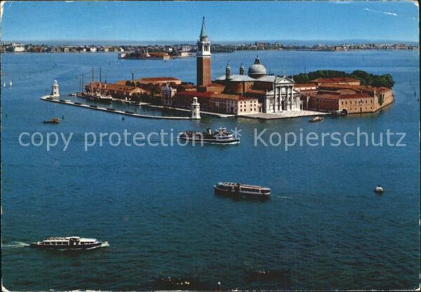 Venezia Venedig Isola di San Giorgio Maggiore veduta ae