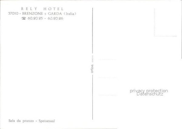 Brenzone Lago di Garda Rely Hotel Sala da pranzo Speisesaal – Bild 2