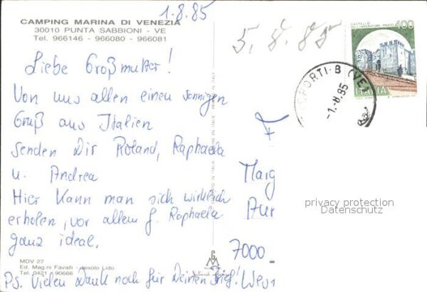 Punta Sabbioni Camping Marina di Venezia Fontana Spiag – Bild 2