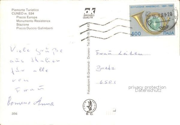 Cuneo Piazza Europa Monumento Resistenza Staz – Bild 2
