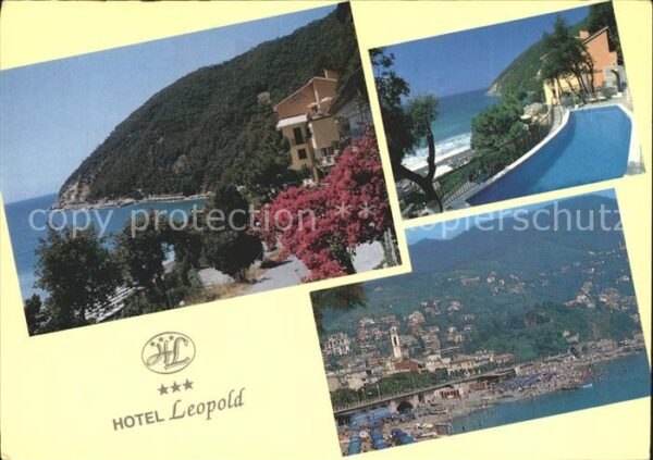 Moneglia Liguria Hotel Leopol Swimming Pool Panorama