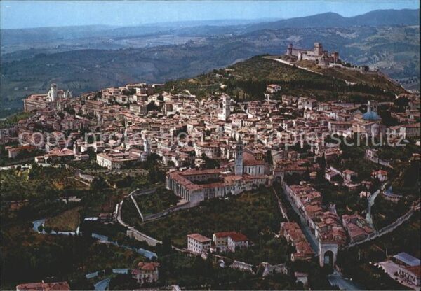 Assisi Umbria Panorama dall aereo