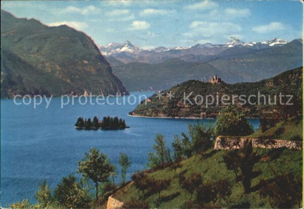 Lago di Iseo Isola di San Paolo e Castello Martineng