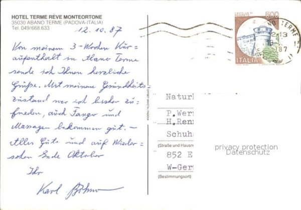 Abano Terme Hotel Terme Reve Monteortone Swimming P – Bild 2