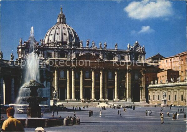 Roma Rom Piazza San Pietro Petersplatz Springbru