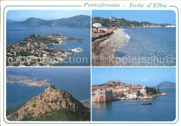 Portoferraio Toscana Panorama Burg Strand