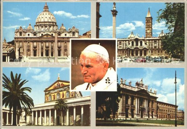 Rom Roma Papst Paul II und die vier Römischen Ba