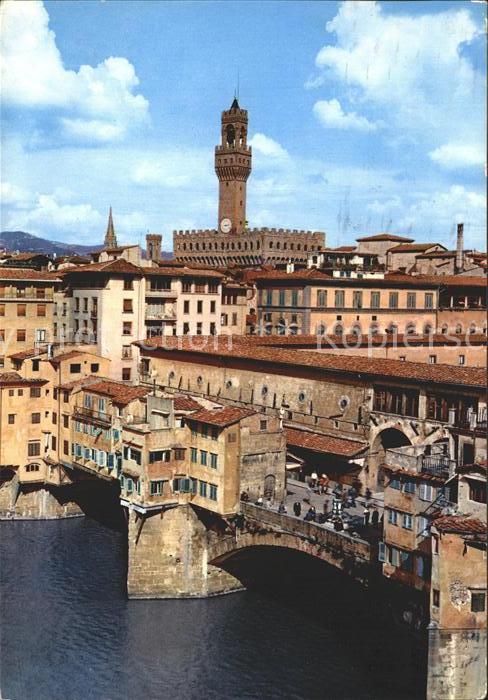 Firenze Florenz Ponte Vecchio Torre del Palazzo della S