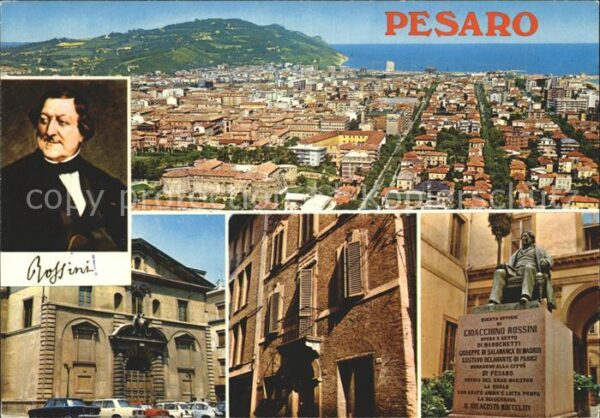 Pesaro Panorama Rossini e Teatro Casa natia Mo