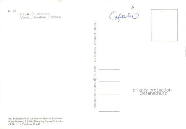 Cefalu Antico lavatoio pubblico alter Waschpla – Bild 2