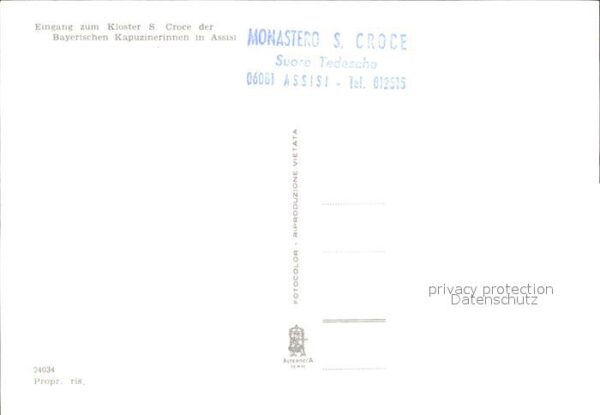 Assisi Umbria Monastero S. Croce Kloster der Bayerisc – Bild 2