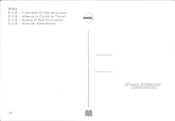 Rom Roma Viale della Civilta del Lavoro Allee de – Bild 2