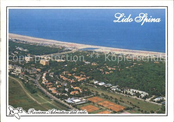 Lido Spina Riviera Adriatica Fliegeraufnahme