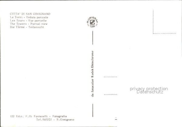 San Gimignano Le Torri Türme – Bild 2