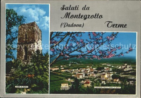 Montegrotto Terme Panorama dalla Torre di Berta Baumblüte
