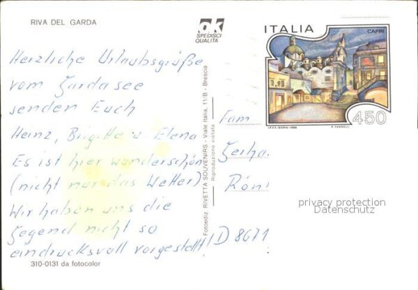Riva del Garda Panorama Gardasee Alpen Turm – Bild 2