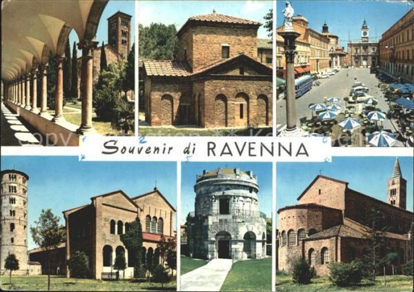 Ravenna Italia Kirche Kreuzgang Turm Basilika Mausoleu