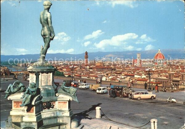 Firenze Florenz Panorama dal Piazzale Michelangelo Monu