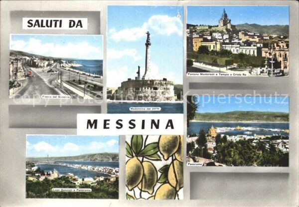 Messina Piazza Madonna del porto Fontana Tempio