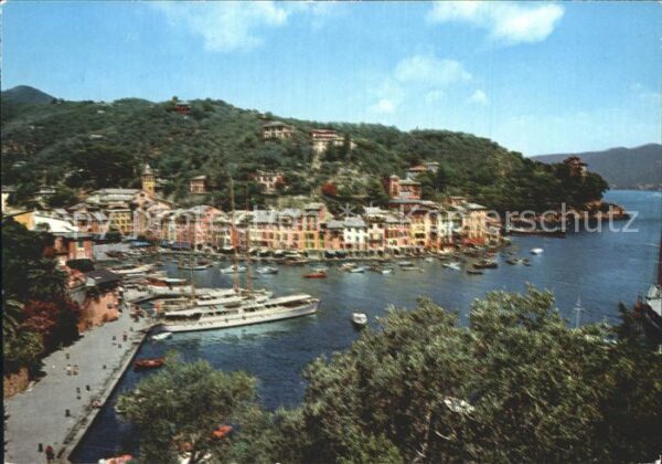 Portofino Liguria Panorama della Baia Porto Hafen Golfo d