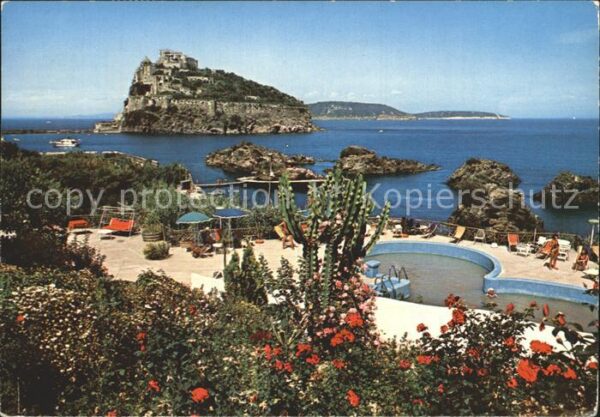 Ischia Castello e scoglia Santa Anna Schloss F