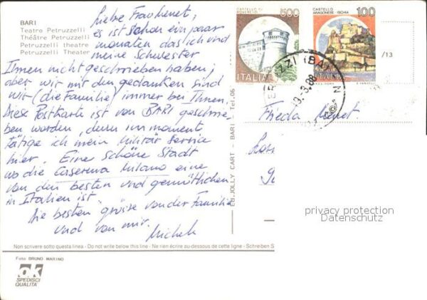 Bari Puglia Teatro Petruzzelli Theater Hochzeitskut – Bild 2
