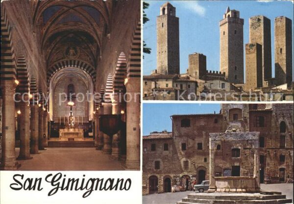 San Gimignano Piazza della Cisterna Türme Kathedrale
