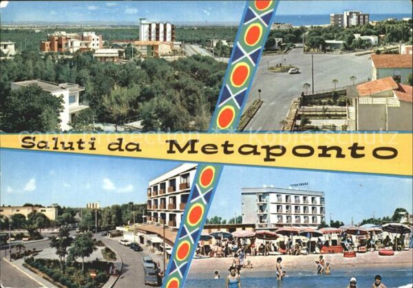 Metaponto Teilansichten Strassenpartie Strand Hot