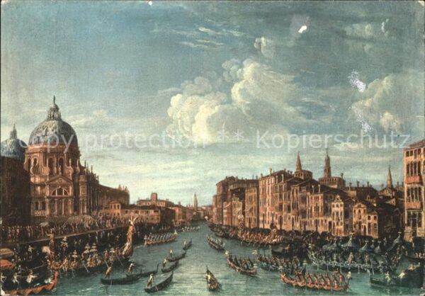 Venezia Venedig Regate Canal Grande Museo Corer Künstle