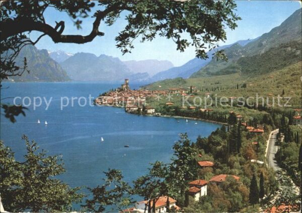 Malcesine Lago di Garda Panorama Gardasee Alpen