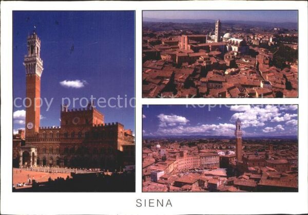 Siena Panorama Palazzo Palast
