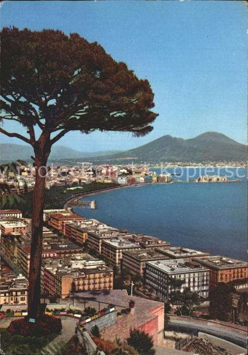 Napoli Neapel Panorama Küste Vesuv Vulkan