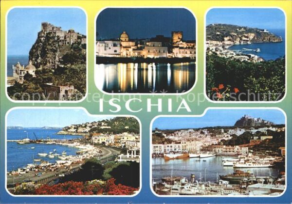 Isola d Ischia Hafen Küste Schloss
