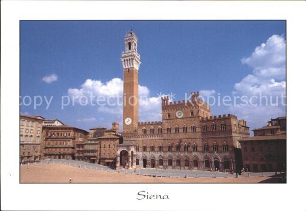 Siena Palazzo Comunale Torre del Mangia Palas