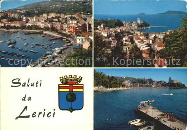 Lerici Hafen Panorama Küste Wappen