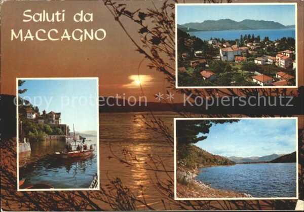 Maccagno Varese Panorama Abendstimmung