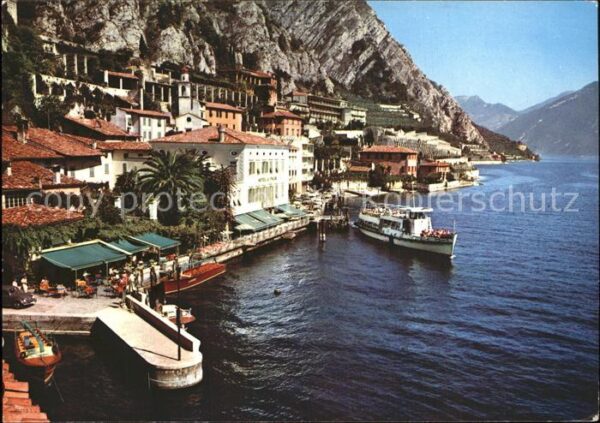 Limone sul Garda Häuserpartie am Gardasee Bootsanleger H