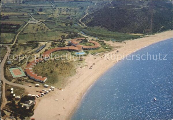 Villasimius Hotel Cormoran Strand Fliegeraufnahme