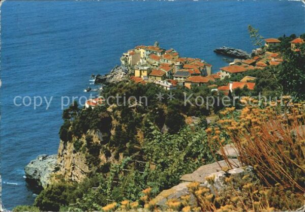 Tellaro Blick vom Berg Küste