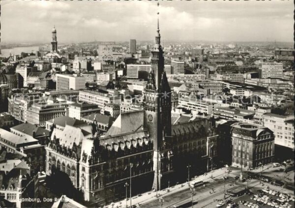 Hamburg Stadtbild mit Rathaus