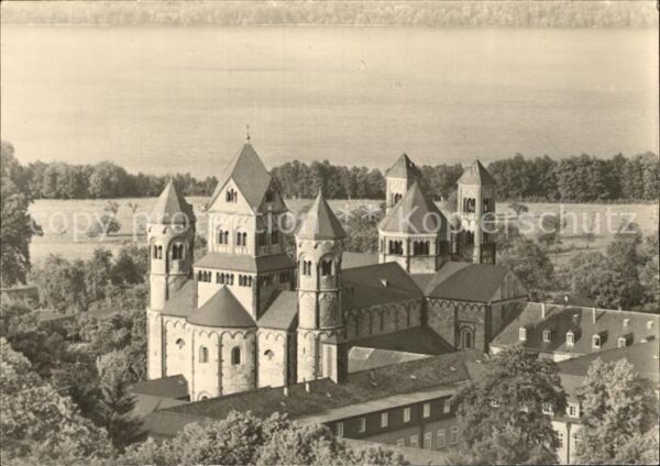 Maria Laach Glees Basilika mit See Handabzug
