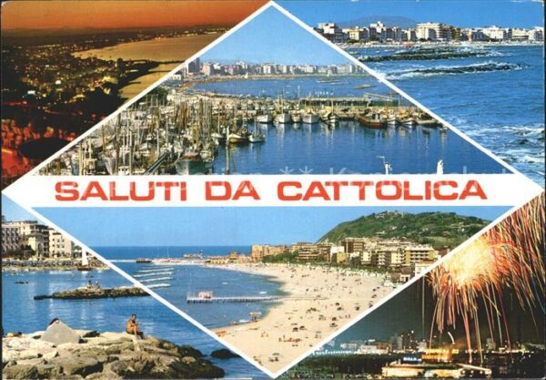 Cattolica Rimini Panorama Riviera Adriatica Spiaggia Por