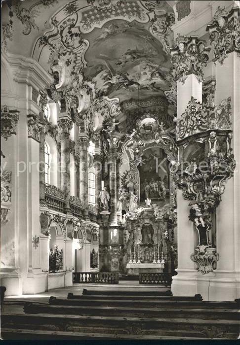 Wies Steingaden Altar Fresken Wallfahrtskirche ehem. Pr