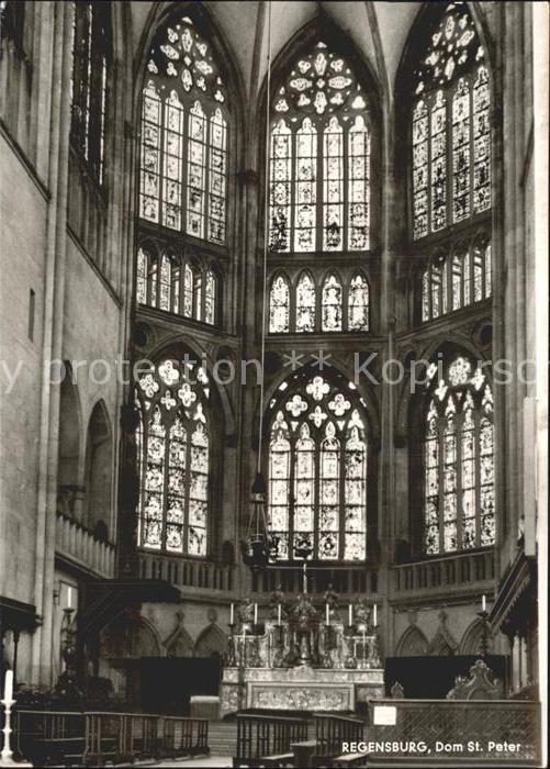 Regensburg Dom St Peter Altar Kirchenfenster