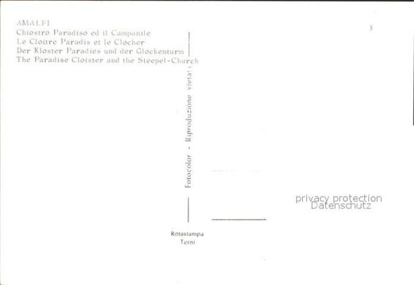 Amalfi Chiostro Paradiso ed il Campanile Klost – Bild 2