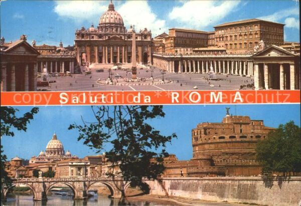 Roma Rom Petersplatz Petersdom Brücke Palast