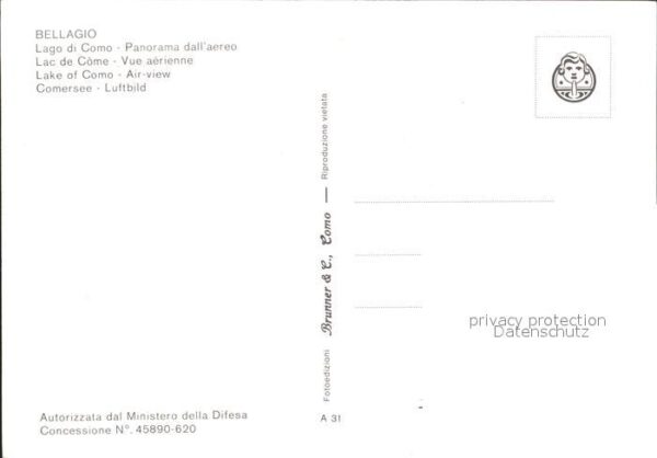 Bellagio Lago di Como Comersee Fliegeraufnahme – Bild 2
