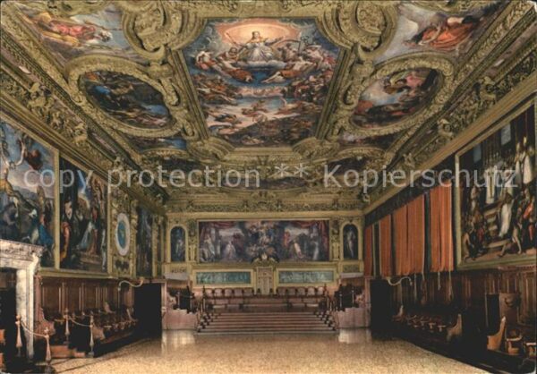 Venezia Venedig Palazzo Ducale Senato Dogenpalast Saal